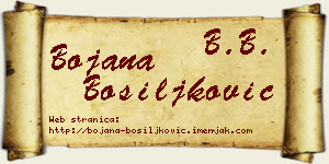 Bojana Bosiljković vizit kartica